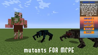 Mutant Mod for Minecraft PE ảnh chụp màn hình 7