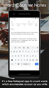 有字符計數功能的便條本 :CountablePad 海報