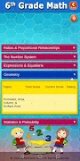2 Schermata 6th Grade Math Test Prep