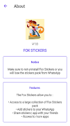 Cute Fox Stickers screenshot 5