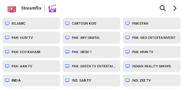 برنامه‌نما Streamflix عکس از صفحه