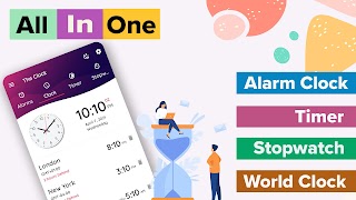 The Clock: Alarm Clock & Timer اسکرین شاٹ 1