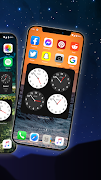 Clock Widget iOS 15 captura de pantalla 5