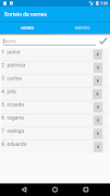 Sorteio de nomes Plakat