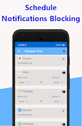 2 Schermata Notification Blocker, Schedule