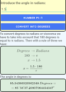 Convert Degrees Into Radians スクリーンショット 4