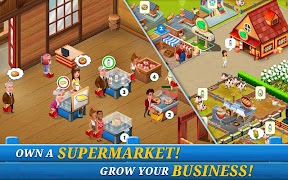 Supermarket City :jeu de ferme Affiche
