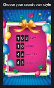 برنامه‌نما Birthday Countdown - Events Countdown عکس از صفحه