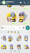 मधुमक्खी स्टिकर-WAStickerApps स्क्रीनशॉट 1
