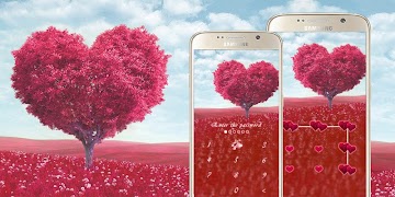 برنامه‌نما AppLock Theme Love Tree عکس از صفحه