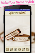 stylish name maker - name art poster