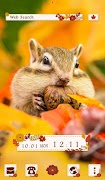 Wallpaper ธีม Fall Squirrel โปสเตอร์