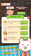 5 Schermata Meow Meow Cafe: Idle food Bar