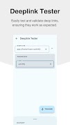 Deeplink Tester captura de pantalla 1