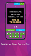 Poster QUIZ & TRIVIA : PLAY AND EARN