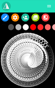 برنامه‌نما Paint page - Pattern Draw app عکس از صفحه