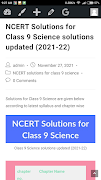 NCERT Class 9 science solution Affiche