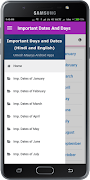 Important days and dates (Gene ảnh chụp màn hình 1