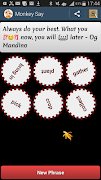 Monkey say - word game syot layar 1