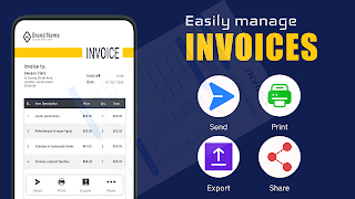 Invoice Maker: GST, Billing Affiche