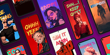 TextBehind - depth LiveWall screenshot 1