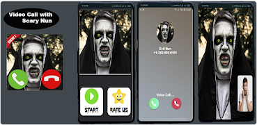 Scary Nun Fake Video Call-Nun game Simulation постер
