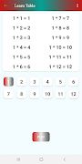 Multiplication table Learn screenshot 1