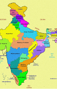 India Map & Capitals โปสเตอร์