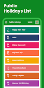 Calendar syot layar 2
