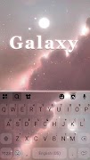 Galaxy Background Teclado captura de pantalla 4