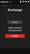 Earn Robux - Ads for Robux plakat