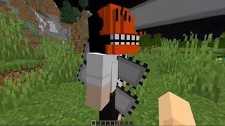 Chainsaw Man Mod For Minecraft Affiche