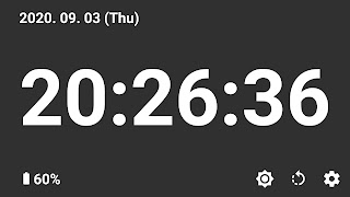 Jam meja digital syot layar 1