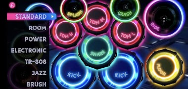 برنامه‌نما Infinity Drums : MIDI Drums عکس از صفحه