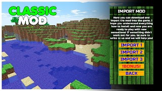 Classic Minecraft Mod for MCPE تصوير الشاشة 5