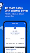 برنامه‌نما GCash عکس از صفحه