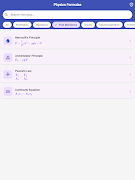 Physics Formulas تصوير الشاشة 7