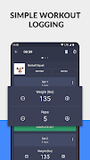 Gym Day: Workout Planner & Log اسکرین شاٹ 2