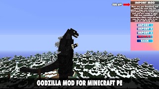Godzilla Mod for Minecraft PE capture d'écran 2