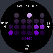Binary Clock Watch Face captura de pantalla 7