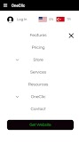 OneClic WebApp syot layar 5