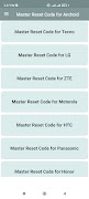 Master Reset Code for Android screenshot 3