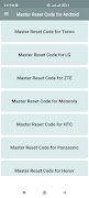 Master Reset Code for Android 截图 3