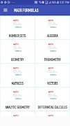 Math Formulas Offline ภาพหน้าจอ 1