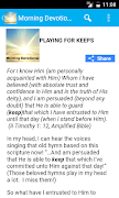 1 Schermata Morning Devotionals