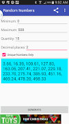 Random Numbers Generator 스크린샷 1
