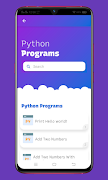 برنامه‌نما C++, Java and Python Programs عکس از صفحه