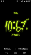 Brush Digital clock LWP imagem de tela 6