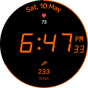 7 Schermata Eclipse 7-Segment Watch Face