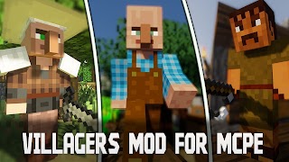 Villagers Mod for Minecraft PE poster